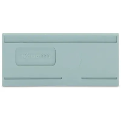 WAGO Trennwand 880-326 | 2 mm dick | rastbar | UL 94 V0 | überstehend | grau
