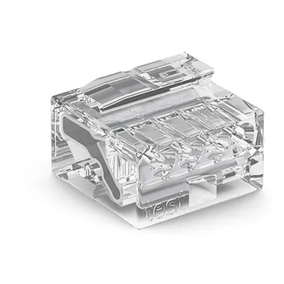 WAGO Verbindungsdosenklemme 243-144 | MICRO-Steckklemme 4-polig | 0,4-0,5 mm² | 100 V | 6 A | transparent