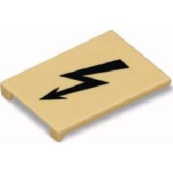 WAGO Warnabdeckung 285-420 mit schwarzen Blitz