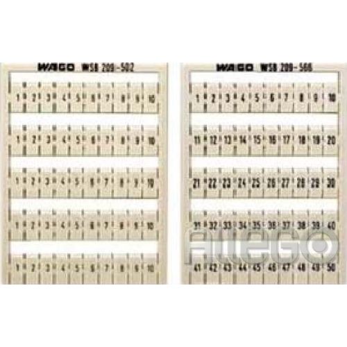 Bild: Wago WSB-Bezeichnungssystem W: 21-30 (10x) 209-504