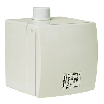 Walther MONDO CEE Wandsteckdose 16A 5-polig 400V | IP44 | Aufputz | Schraubklemme | Kunststoff | RAL 7035