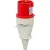 Bild: Walther Phasenwender Stecker 230 PH | 32A 5-polig 400V 6h | IP44 | Schraubklemme | Kabelknickschutz | Kunststoff | rot