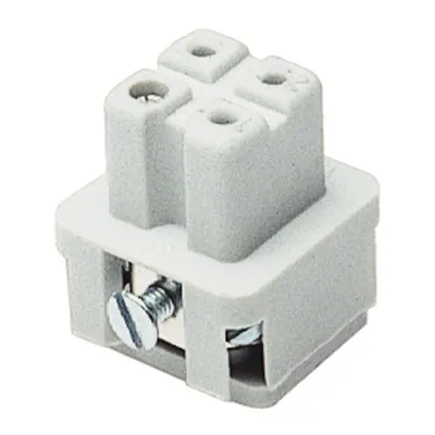 Walther Buchseneinsatz A3 700103 | 3-polig | Schraubanschluss | 0,5-1,5mm² | 10A 400V | ohne Drahtschutz