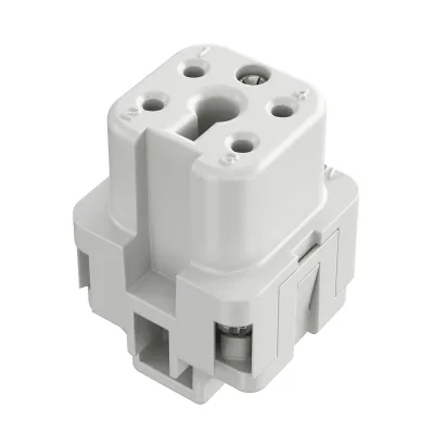 Walther Buchseneinsatz A4 700104 | 4-polig | Schraubanschluss 0,5-1,5mm² | 10A 400V | Thermoplast | Silberkontakte