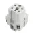 Bild: Walther Buchseneinsatz A4 700104 | 4-polig | Schraubanschluss 0,5-1,5mm² | 10A 400V | Thermoplast | Silberkontakte