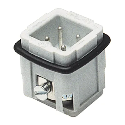 Walther Stifteinsatz A3 700203 | 3-polig | Schraubanschluss | 0,5-1,5mm² | 10A 250V | Thermoplast | Silberkontakte