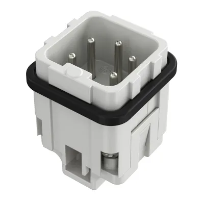 Walther Stifteinsatz A4 700204 | 4-polig | Schraubanschluss | 0,5-1,5mm² | 10A 250V | ohne Drahtschutz