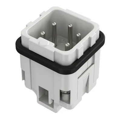 Walther Stifteinsatz A4 700204 | 4-polig | Schraubanschluss | 0,5-1,5mm² | 10A 250V | ohne Drahtschutz