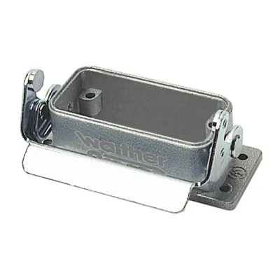 Walther Anbaugehäuse A10 704310 | Aluminium rechteckig 81x30,5x26mm | Längsbügel | IP65 | korrosions- & UV-beständig