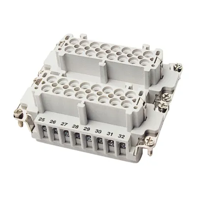 Walther Buchseneinsatz B32 710132 | 32-polig Kontakteinsatz Buchse | Schraubanschluss | 16A 500V | V0 Kunststoff