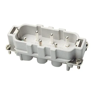 Walther Werke Stifteinsatz BA6 710621 | 6-polig | 0,5-6mm² | Schraubanschluss | 35A | 500V | Silberkontakte