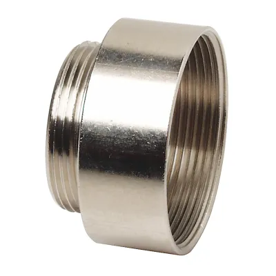 WALTHER Adapter 717666 | Gewinde-Adapter M32 auf M40 | Messing vernickelt | IP65 | metrisch | schlagfest | halogenfrei