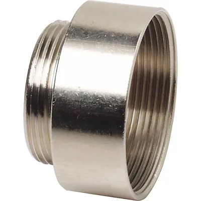 WALTHER Adapter 717666 | Gewinde-Adapter M32 auf M40 | Messing vernickelt | IP65 | metrisch | schlagfest | halogenfrei