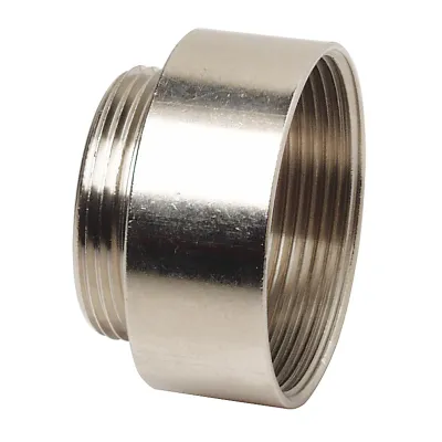 WALTHER Adapter 717666 | Gewinde-Adapter M32 auf M40 | Messing vernickelt | IP65 | metrisch | schlagfest | halogenfrei