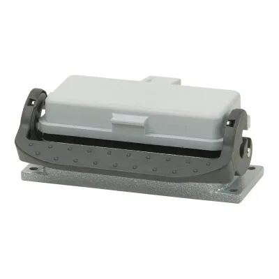 Walther Anbaugehäuse 714416 B16 | Aluminium | 29mm hoch | Klappdeckel | IP65 | Längsbügel | UV- & korrosionsbeständig