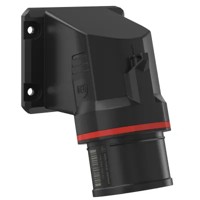 Walther CEE Anbaugerätestecker FW711506CC | 5-polig 16A 400V | schräg | schraublose Klemme | IP54 | Kunststoff | rot