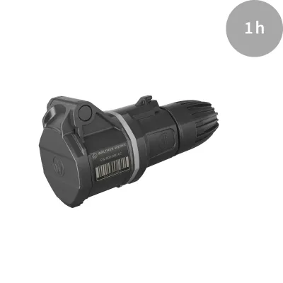 WALTHER CEE-Kupplung FW311301SK | 16A 3-polig | IP54 | 1h | Schraubklemme | Kunststoff | grau