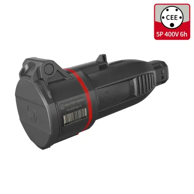 WALTHER CEE Kupplung FW310506CC | NEO One-Touch | 16A 5-polig 6h | IP54 | schraublose Klemme | rot | Kunststoff