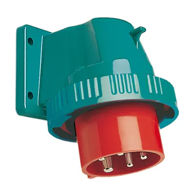 Walther | CEE Anbaugerätestecker 5-polig | 16A | 230V | IP67 | schräg abgewinkelt | Schraubklemme | blau | Kunststoff
