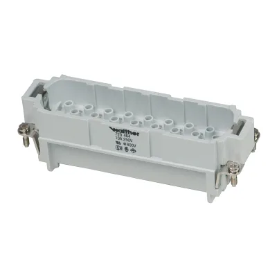 Walther Werke Kontaktträger D64 720464 | Stiftkontakte | 64-polig | Crimpanschluss | 10A | 250V | Thermoplast | V0