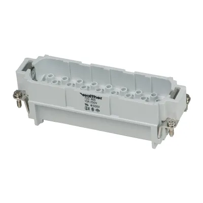 Walther Werke Kontaktträger D64 720464 | Stiftkontakte | 64-polig | Crimpanschluss | 10A | 250V | Thermoplast | V0