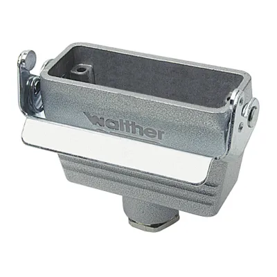 WALTHER Kupplungsgehäuse T703816 | Aluminium-Druckguss | IP65 | Längsbügel | M20 Gewinde | 57 mm | grau