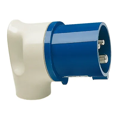 Walther MONDO Winkelstecker 216306 | CEE-Stecker 16A 3-polig 230V 6h | IP44 | Schraubklemme | Kunststoff | RAL 7035