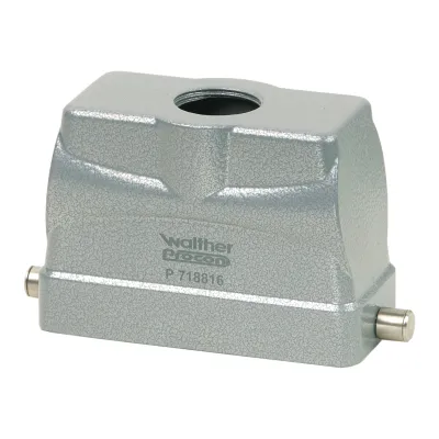 Walther Tüllengehäuse B16 | Aluminium | IP65 | 94x43x65mm | Kabelverschraubung oben | grau
