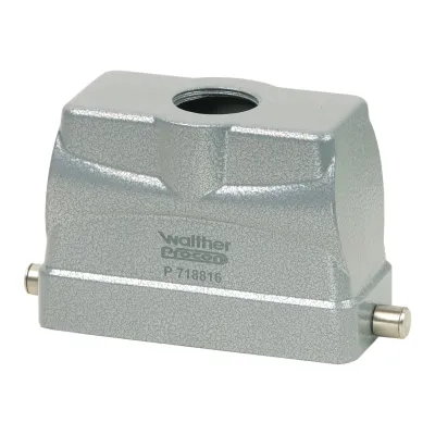 Walther Tüllengehäuse B16 | Aluminium | IP65 | 94x43x65mm | Kabelverschraubung oben | grau