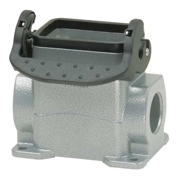 Walther Sockelgehäuse P751424MS | B6 Längsbügel | Aluminium IP65 | 1x M25 Stutzen | 84x74x57mm | robust