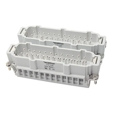 Walther Stifteinsatz B48 710248 | 48-polig | Schraubanschluss | 16A | 500V | Thermoplast | Silberkontakte