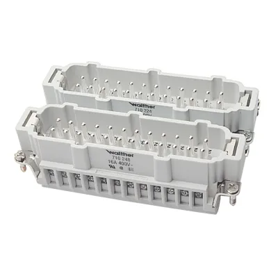 Walther Stifteinsatz B48 710248 | 48-polig | Schraubanschluss | 16A | 500V | Thermoplast | Silberkontakte