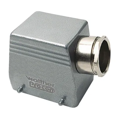 WALTHER Tüllengehäuse T708032 A32 | Aluminium-Druckguss | 1x M25 seitlich | IP65 | 76mm | grau | korrosionsbeständig