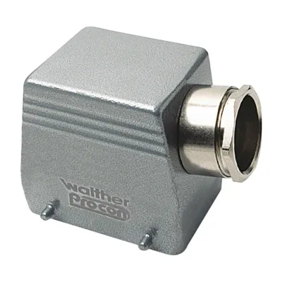 WALTHER Tüllengehäuse T708032 A32 | Aluminium-Druckguss | 1x M25 seitlich | IP65 | 76mm | grau | korrosionsbeständig