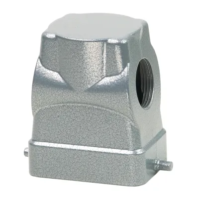 WALTHER Tüllengehäuse P758724 | B6 72mm | Aluminium pulverbeschichtet | seitliche Kabeleinführung M32 | IP65 | grau