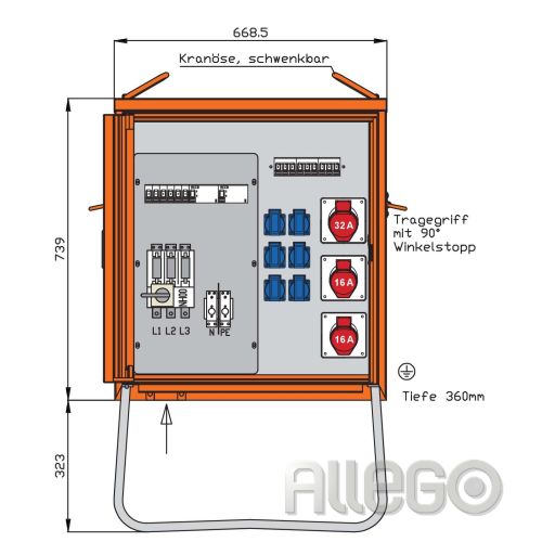 Bild: Walther Verteilerschrank 44kVA WV0310R1