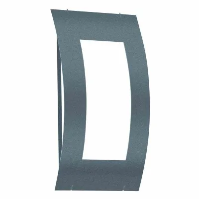 CMD Wandleuchte Aqua Quadrat 72 | E27 | max. 75W | IP44 | Edelstahl anthrazit | 350x170x110mm | Außenwandleuchte