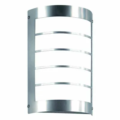CMD Wandleuchte 29/1 AquaMarco E27 Edelstahl | Außenleuchte IP44 | Opalglas satiniert | max. 75W | 280x180x80mm