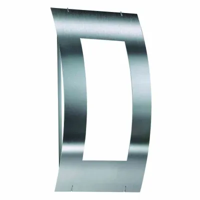 CMD Wandleuchte 37 | Außenleuchte Edelstahl gebürstet | E27 | IP44 | Opalglas | 350x170x110 mm | max. 75W | silber