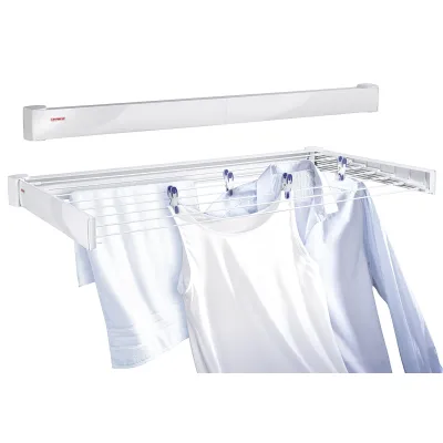 Leifheit Telegant 72 Protect Wandwäschetrockner | 7,2m Trockenlänge | platzsparend | Indoor & Outdoor | weiß | 103x53cm