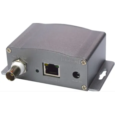 Wantec Adapter 2wIP-E-S-BC 5803 | Netzwerk über Koax & 2-Draht | PoE | Multiport | bis 1500m | Ethernet | BNC