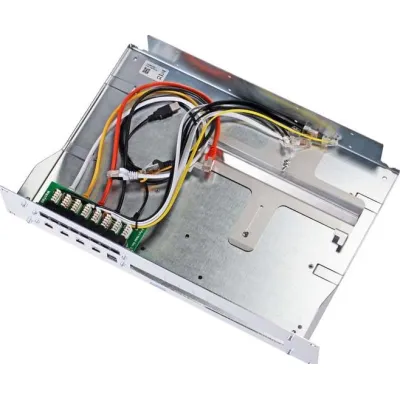 Wantec Montagewinkel 19" 2HE 2092 für FritzBox 7590 | 19 Zoll Rack Aufrüstsatz | Metalleinschub | Stahl | silber