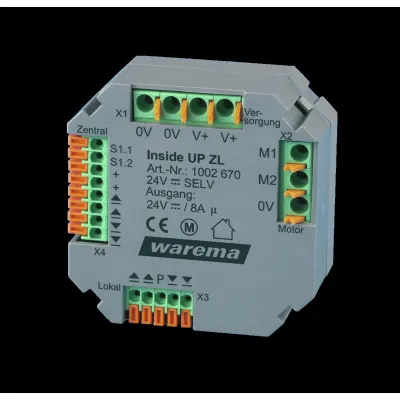 WAREMA Motorsteuereinheit MSE Inside ZL UP 1002670 | 24V DC | 0,012A | IP20 | 2 Ausgänge | Gruppe steuerbar | 48x48x20mm