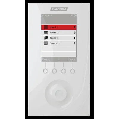 WAREMA Jalousiesteuerung Wisotronic 3-Kanal UP 1002872 | Sonnenschutzsteuerung | Zeitschaltuhr | Sensoren | weiß
