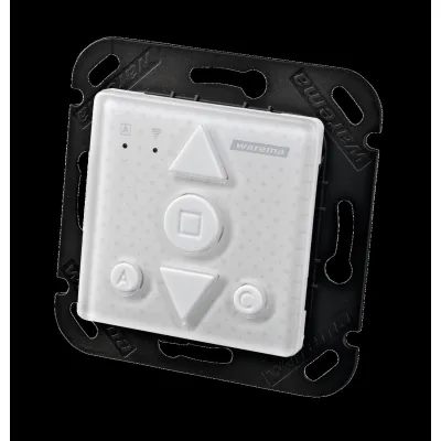 WAREMA WMS Funk-Wandsender 1002881 | bidirektional | 2400 MHz | Rollingcode | IP30 | Batteriebetrieb | weiß