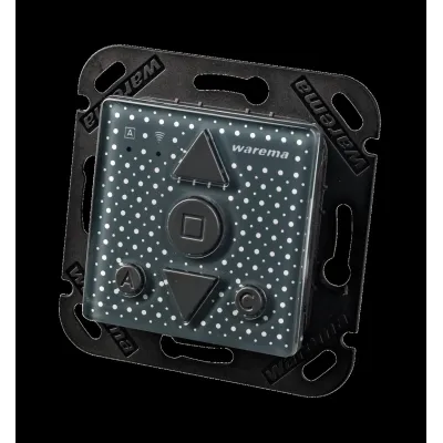 WAREMA WMS Funk-Wandsender 1002964 | bidirektional | 2400 MHz | 1-Kanal | Rollingcode | IP30 | Batterie | anthrazit