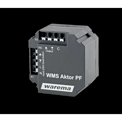 WAREMA Funkempfänger WMS Aktor PF UP 2020925 | Unterputz | 2 Relais | 230V | 2400 MHz | IP20 | Kunststoff | Schwarz