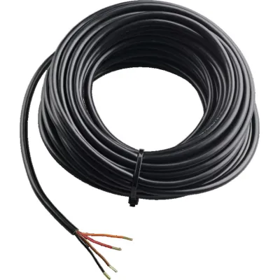 Warema Anschlussleitung 10m 634288 | 4-adrig AWG 26 | für WS multisense Wetterstation | UV-beständig | PVC | schwarz