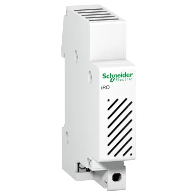 Schneider Electric Summer REG A9A15322 | Akustischer Warnmelder 230V AC | Dauerton 70dB | Schienenmontage | weiß