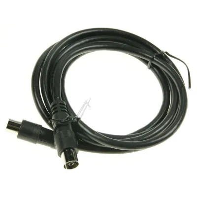 Waschmaschinen-Antennenkabel Com 19191 1,5m, gerade, schwarz